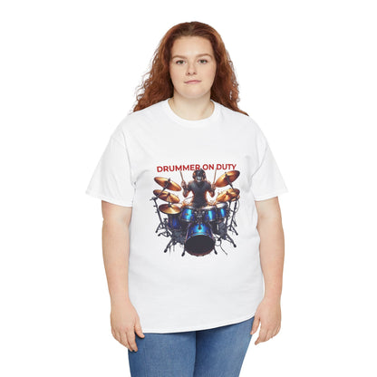 Drummer on Duty Drummer Tee | Drum Set Graphic Tee