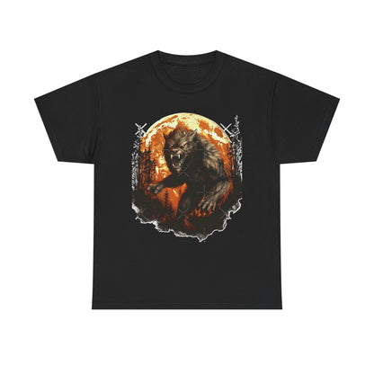 Howling Werewolf T-Shirt | Full Moon Horror Forest Tee