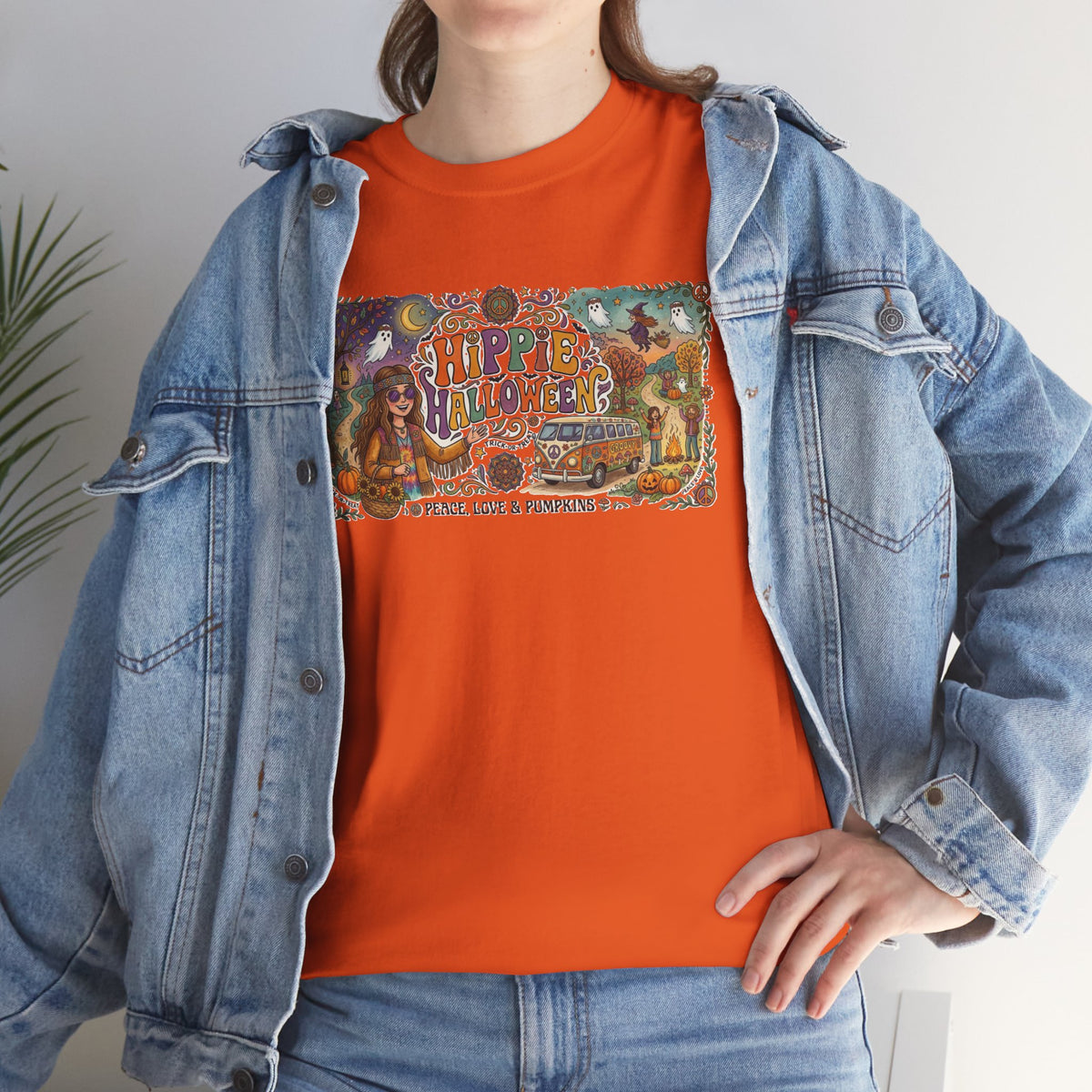 T-shirt graphique psychédélique nature hippie / T-shirt Halloween hippie