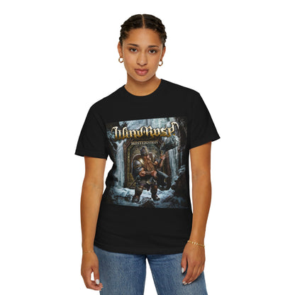Wind Rose Winter Saga Viking Warrior T-shirt | Norse Metal Album Artwork
