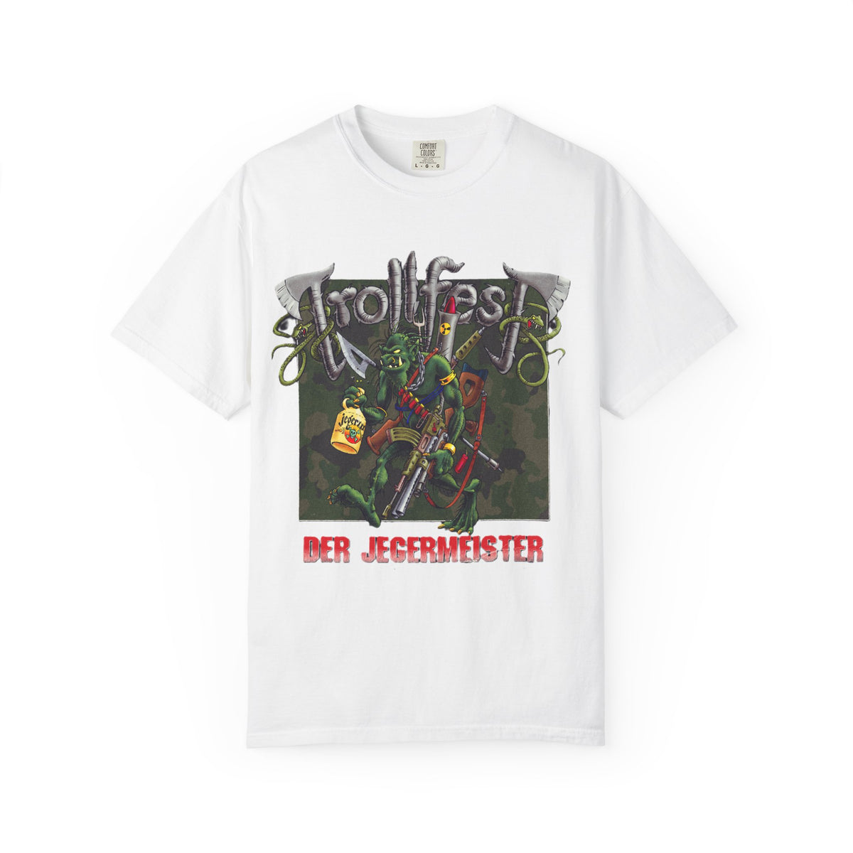 Camiseta gráfica con arte de Trollfest Der Jegermeister | Metal folclórico balcánico noruego