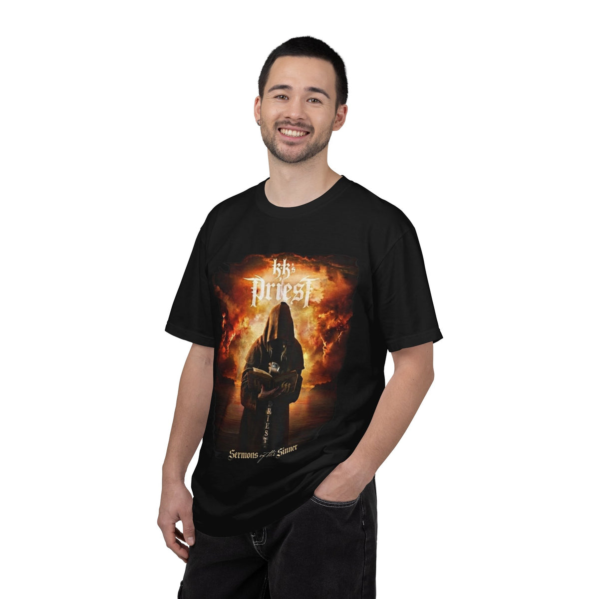 Camiseta con la portada del álbum de KK's Priest | Camiseta de la banda del álbum Sermons of the Sinner