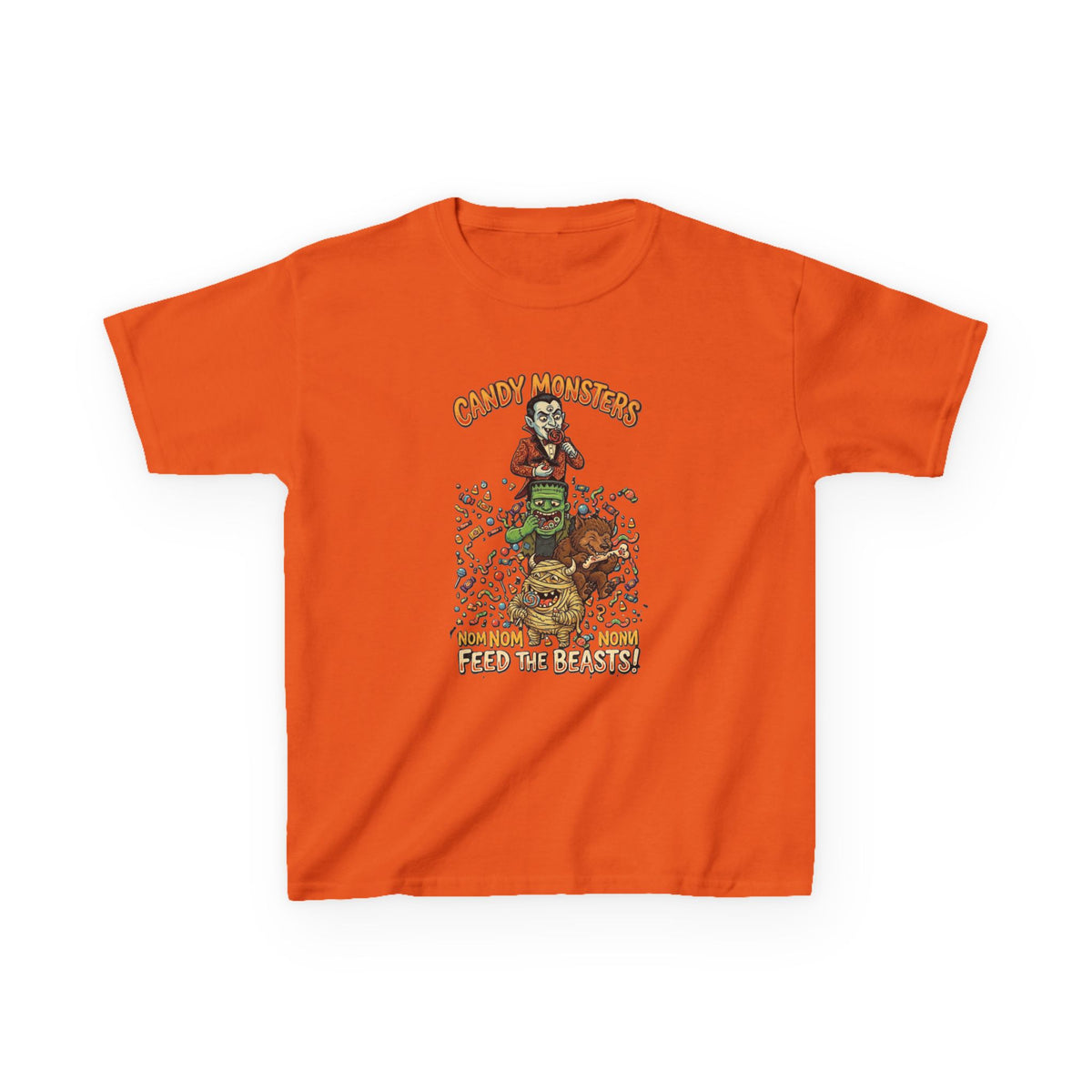 Candy Monster Kids Tee | Trick or Treat Halloween Graphic