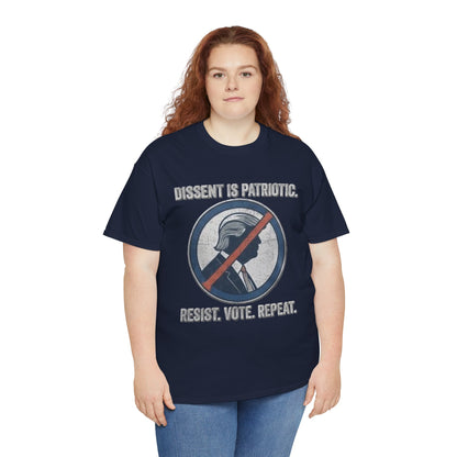 T-shirt « La dissidence est patriotique, résistez, votez, recommencez » | Haut pour manifestation politique