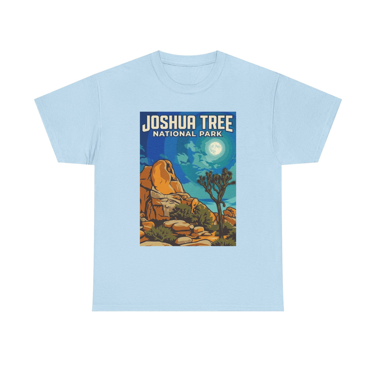 Camiseta de póster del Parque Nacional Joshua Tree, California | Camiseta de naturaleza del Parque Nacional de California