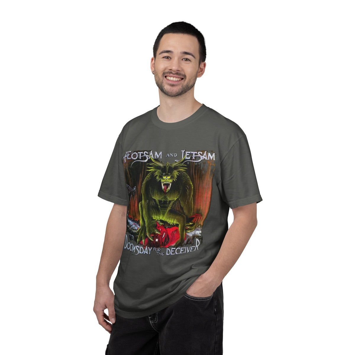 Flotsam & Jetsam Doomsday For the Deceiver Album Artwork T-Shirt | Thrash Metal Band Art Tee