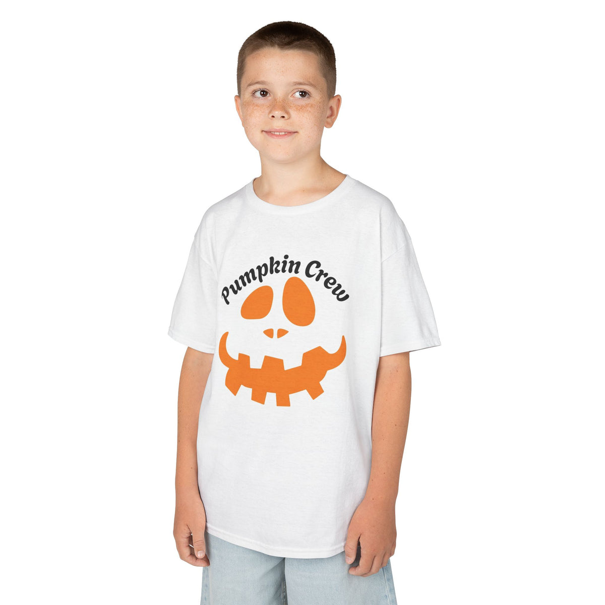 Pumpkin Crew Kids Tee | Halloween Jack-o'-Lantern Shirt