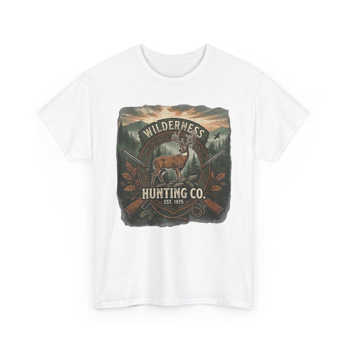Wilderness Hunting Co. deer graphic Tee | vintage outdoors hunter shirt