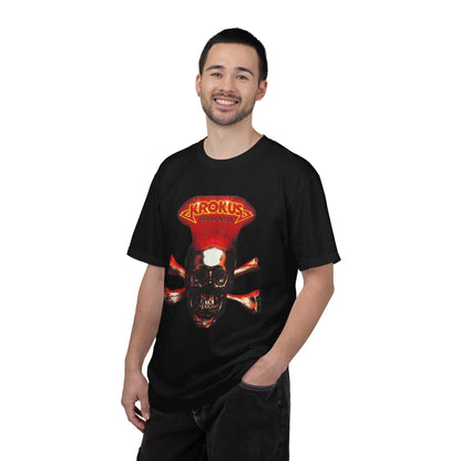 T-shirt Krokus tête de mort avec tibias croisés | T-shirt vintage de groupe de rock