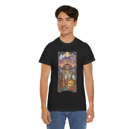T-shirt d'Halloween hippie Boo-dstock | Tee-shirt d'Halloween effrayant hippie