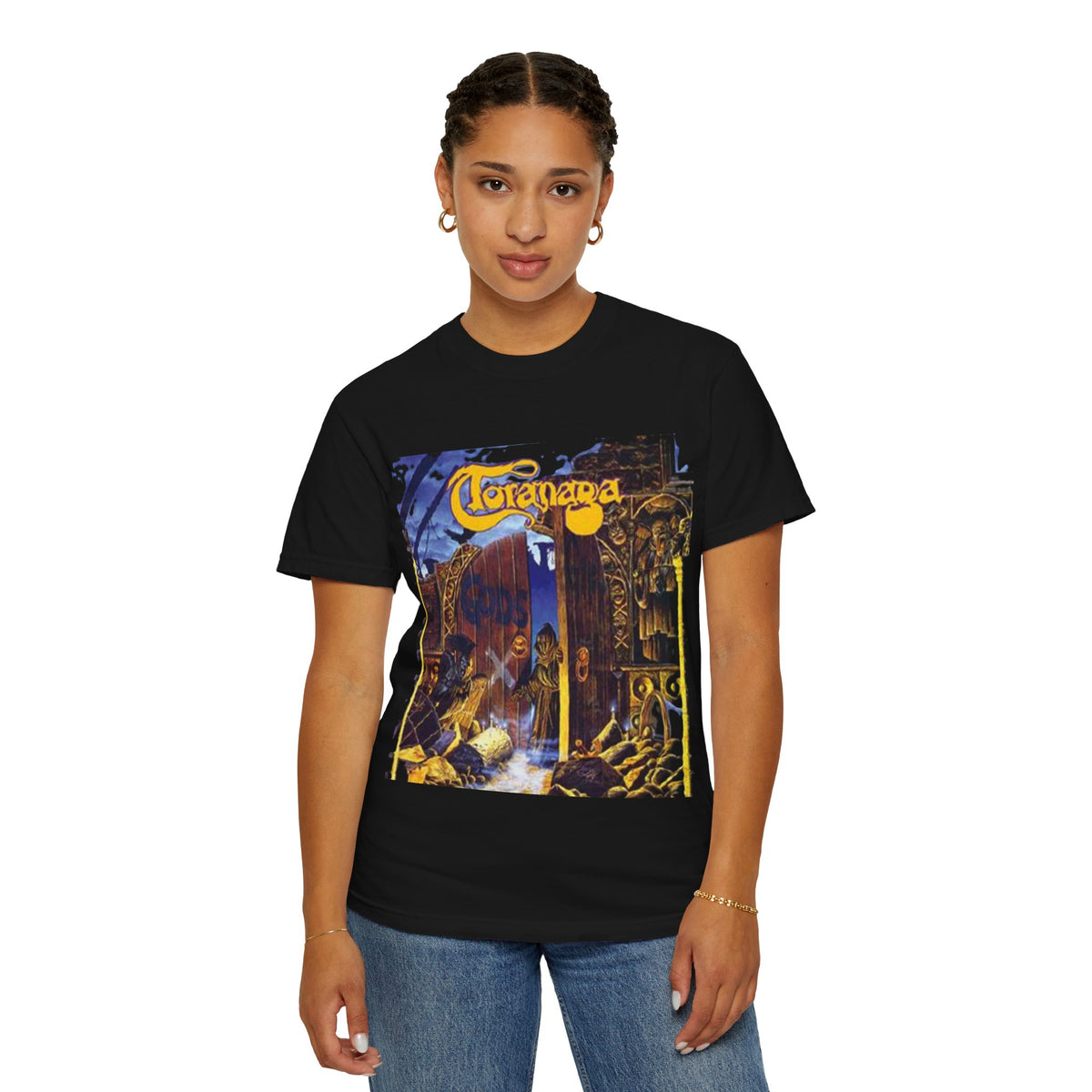 T-shirt à illustration de la pochette de l'album God's Gift de Toranaga | T-shirt graphique de la pochette d'album du groupe britannique de thrash metal