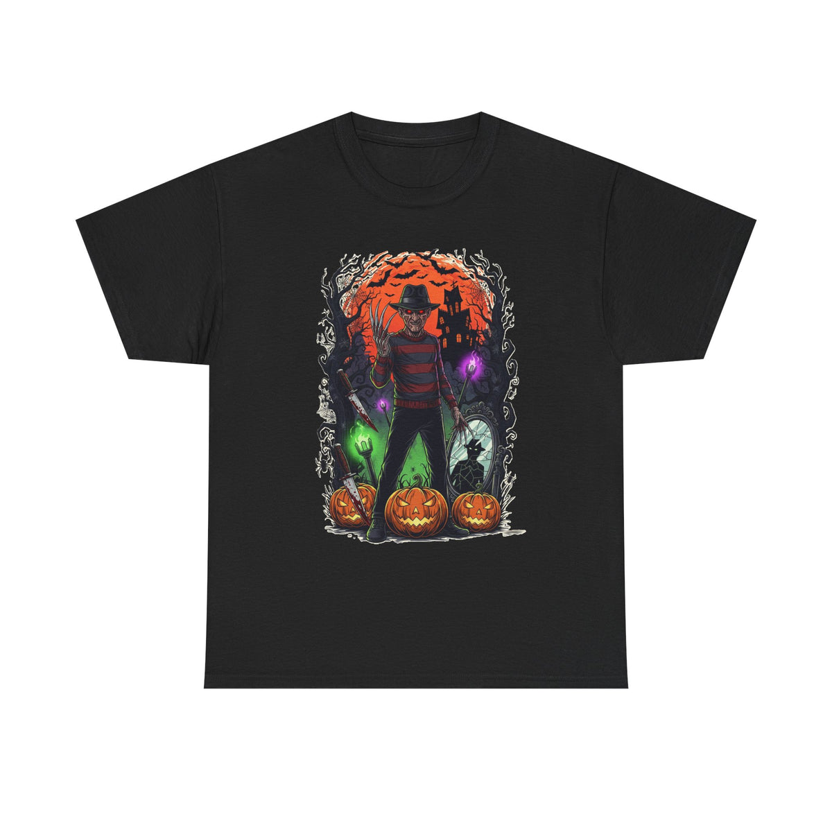 Camiseta de pesadilla de calabaza de Freddy Krueger | Camiseta de terror de Halloween