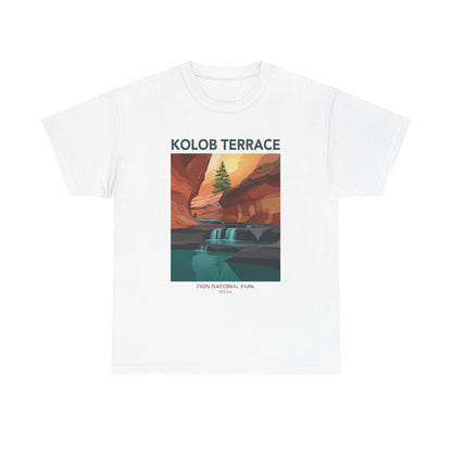 Camiseta de póster del Parque Nacional Kolob Terrace | Camiseta con paisaje del Cañón de Zion