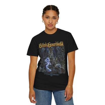 T-shirt avec pochette de l'album Nightfall In Middle-Earth de Blind Guardian | Illustration de métal fantastique