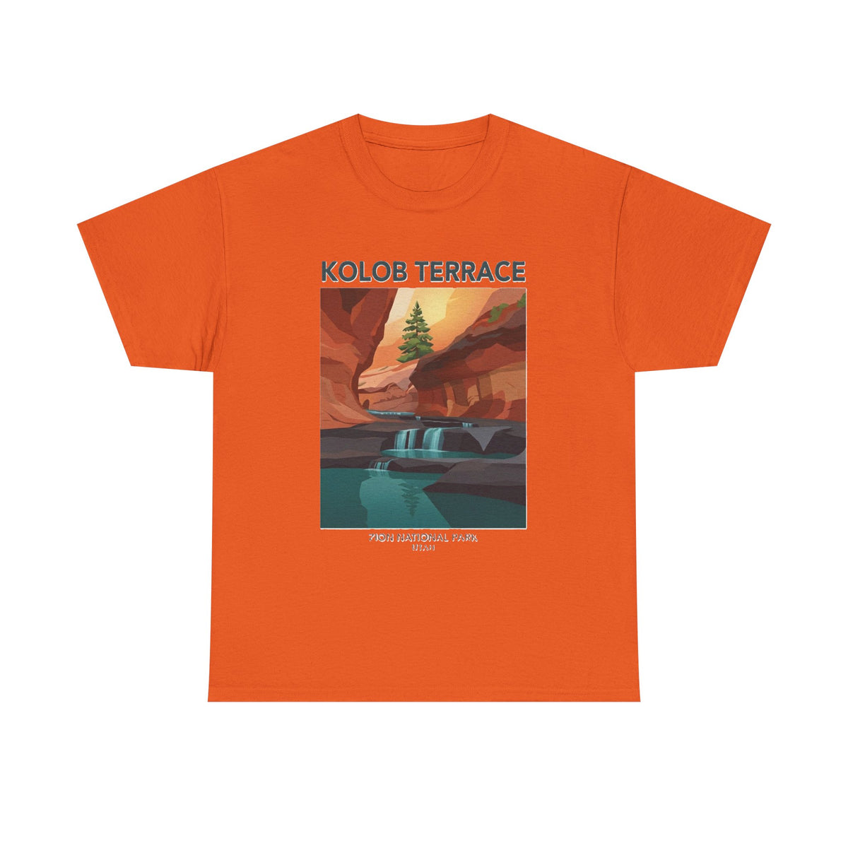 Camiseta de póster del Parque Nacional Kolob Terrace | Camiseta con paisaje del Cañón de Zion