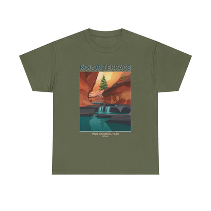 Camiseta de póster del Parque Nacional Kolob Terrace | Camiseta con paisaje del Cañón de Zion