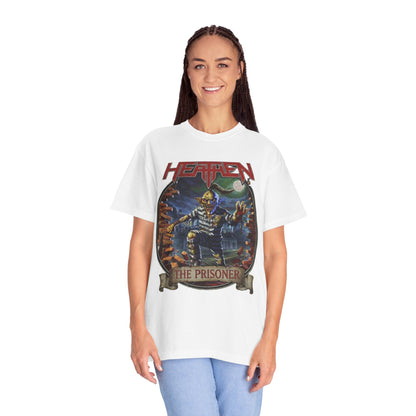 T-shirt avec pochette de l'album The Prisoner de Heathen | T-shirt graphique de groupe de Heavy Metal