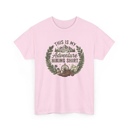 This Is My Adventure Hiking Shirt Tee | Mountain Compass Nature Design