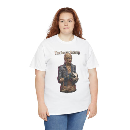 T-shirt Soccer Mommy | Illustration de joueur vintage, t-shirt pour fan de football