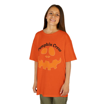 Pumpkin Crew Kids Tee | Halloween Jack-o'-Lantern Shirt