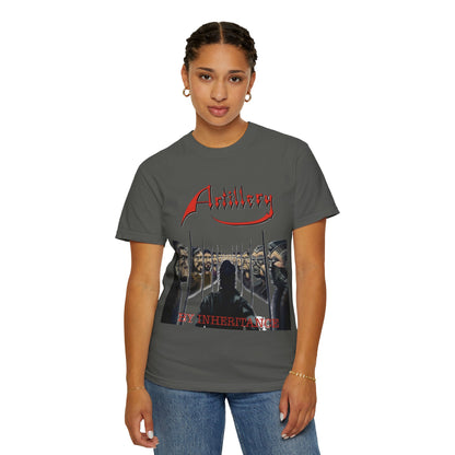 T-shirt avec la pochette de l'album By Inheritance d'Artillery | t-shirt vintage de groupe de thrash metal old school