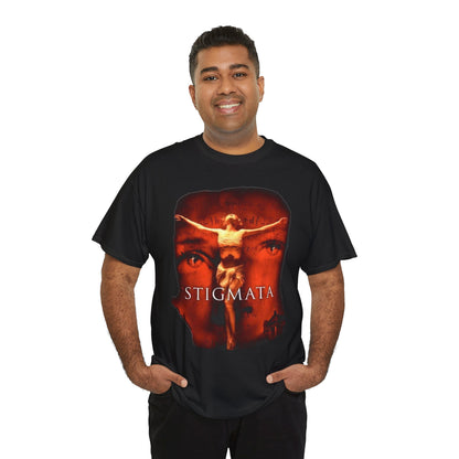 Stigmata Crucifixion Graphic Tee | Religious Horror Movie Poster Shirt
