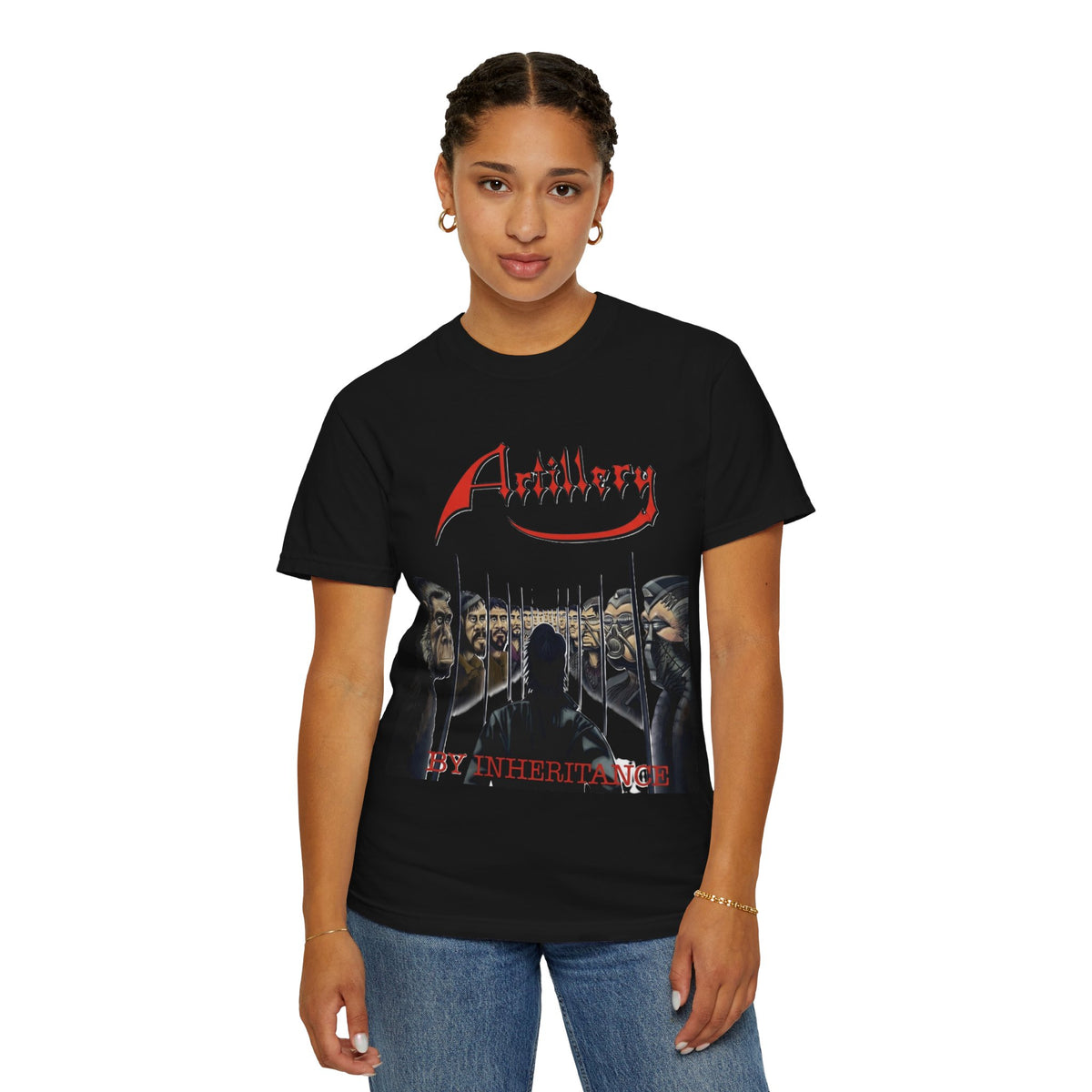 T-shirt avec la pochette de l'album By Inheritance d'Artillery | t-shirt vintage de groupe de thrash metal old school