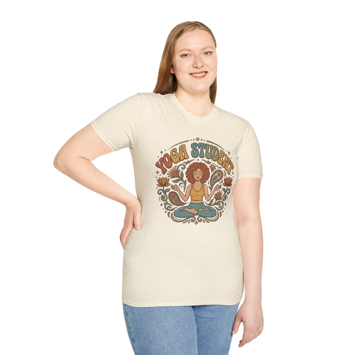 Yoga Student T-Shirt | Retro Lotus Meditation Graphic