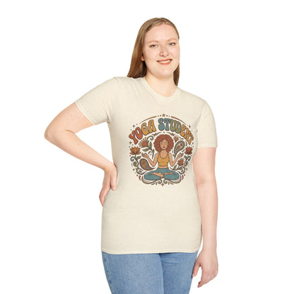 Yoga Student T-Shirt | Retro Lotus Meditation Graphic