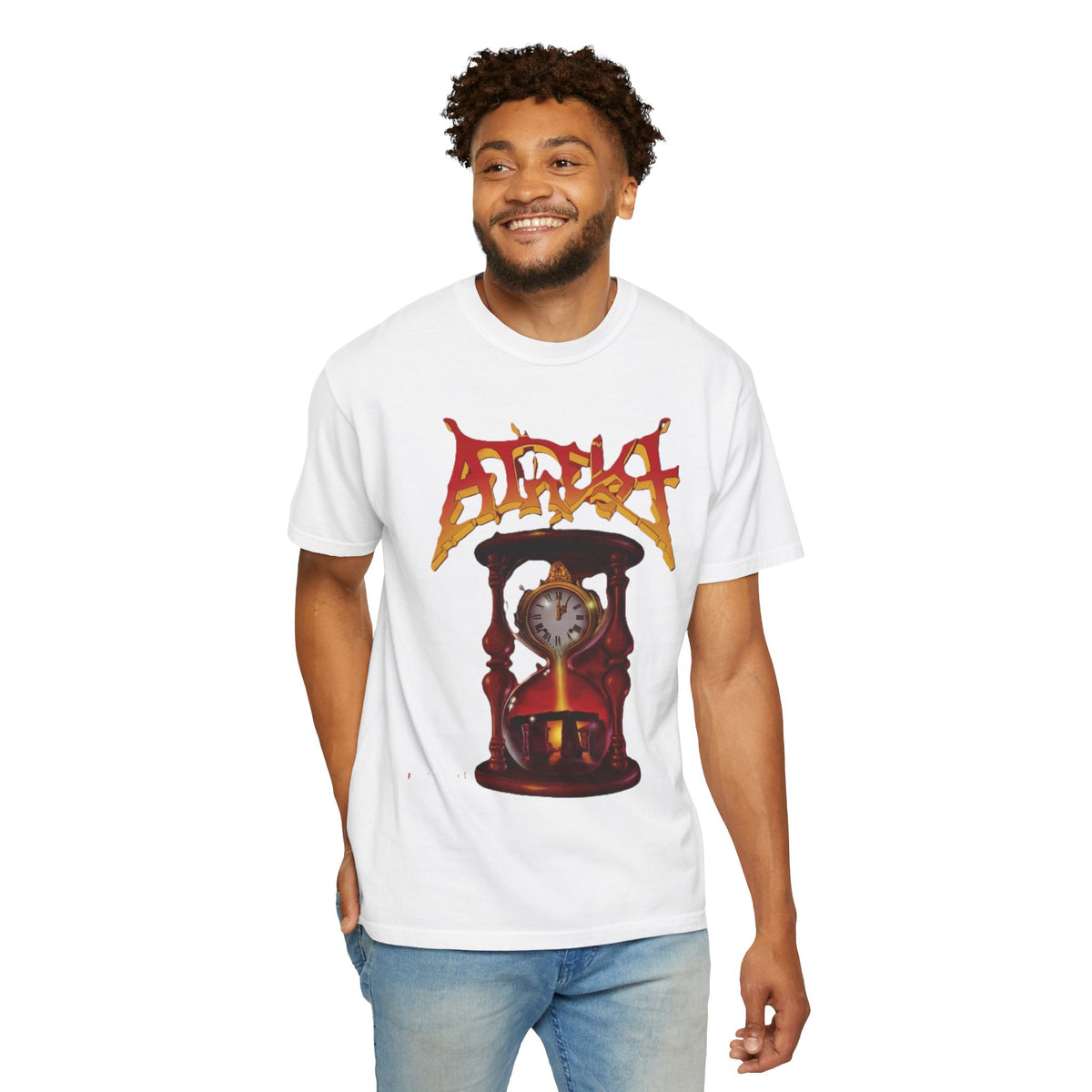 Camiseta con el arte del álbum Piece of Time de Atheist | Camiseta gráfica de death metal de Florida con motivo de reloj