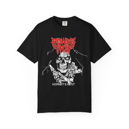 Power Trip Skull Hornets Nest T-Shirt / Thrash Metal Band Tee