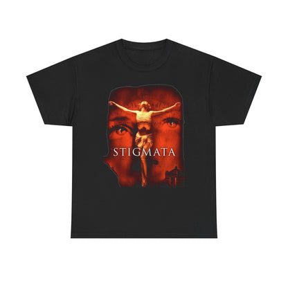 Stigmata Crucifixion Graphic Tee | Religious Horror Movie Poster Shirt