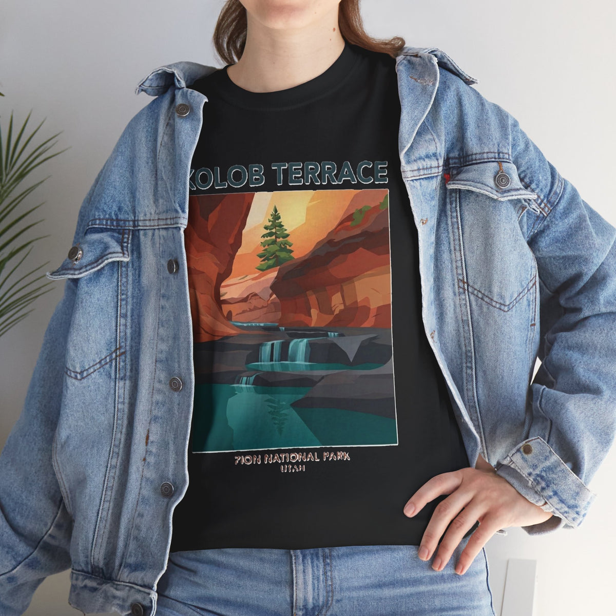 Camiseta de póster del Parque Nacional Kolob Terrace | Camiseta con paisaje del Cañón de Zion