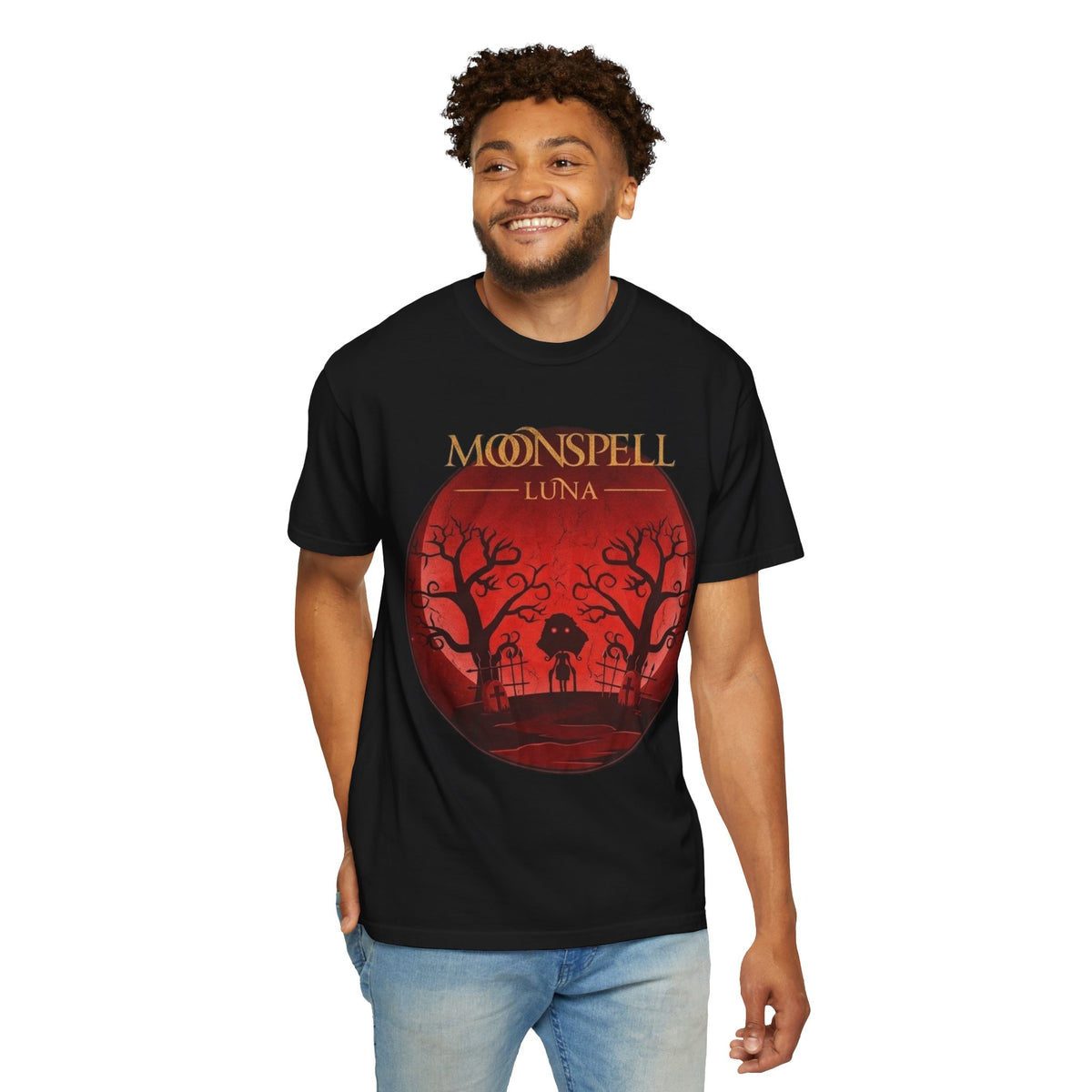Moonspell Luna Gothic Moon Forest T-Shirt  / Gothic Metal Band Tee