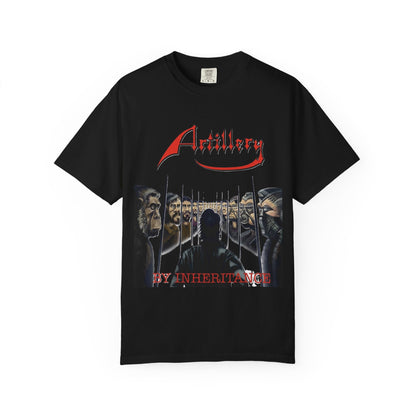 T-shirt avec la pochette de l'album By Inheritance d'Artillery | t-shirt vintage de groupe de thrash metal old school