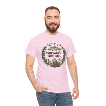 This Is My Adventure Hiking Shirt Tee | Mountain Compass Nature Design