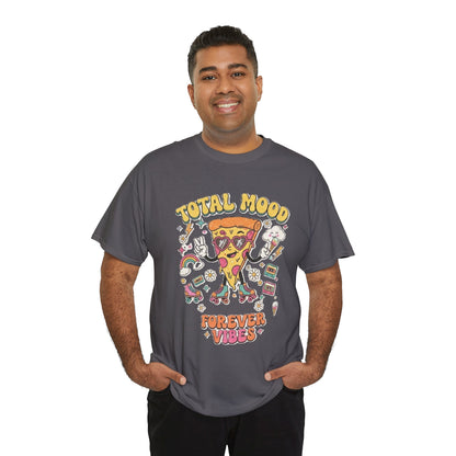 Total Mood Pizza Slice Tee | Forever Vibes retro skateboard graphics