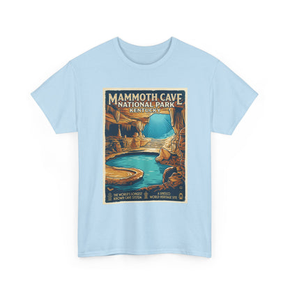 Mammoth Cave National Park Vintage Poster T-Shirt | Kentucky Cave Artwork
