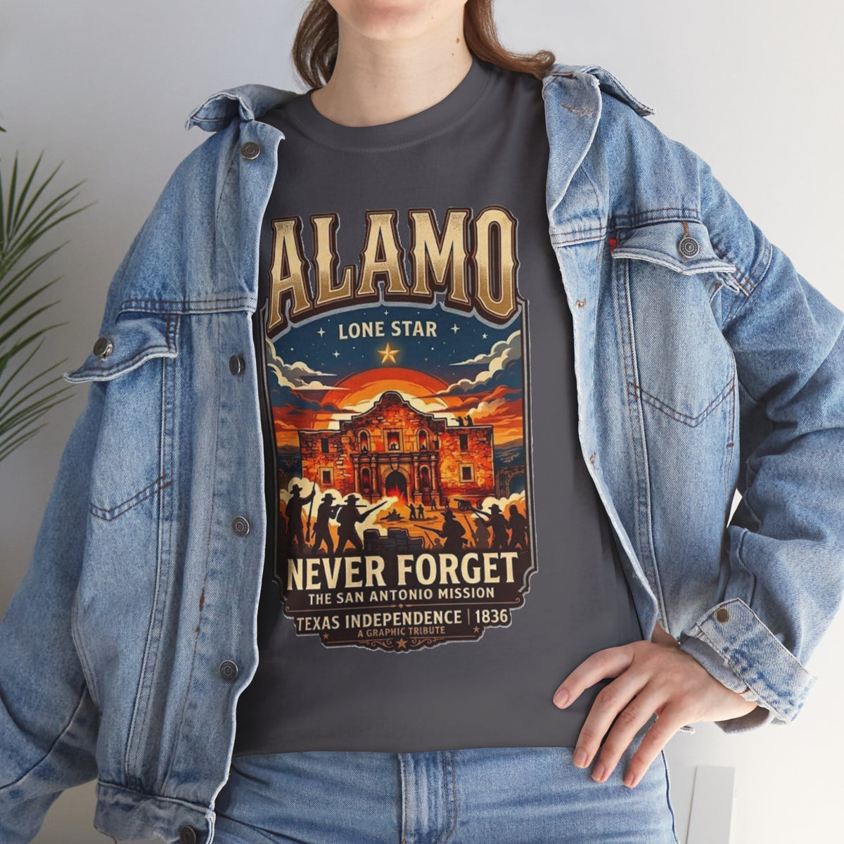 T-shirt Alamo Never Forget Texas Independence 1836