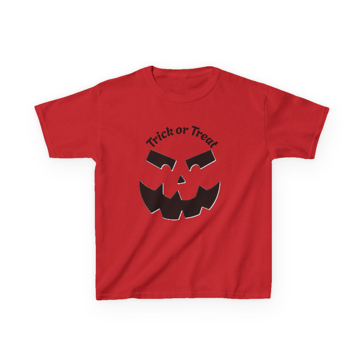 Jack-O'-Lantern Face Trick or Treat Kids Tee | Halloween Pumpkin Shirt