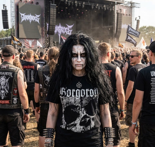 Gorgoroth Skull T-shirt | Black Metal Band Graphic Tee