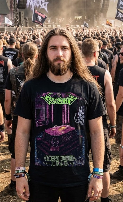 Gorguts Coffin Scene T-Shirt | Metal Band Album Art Tee