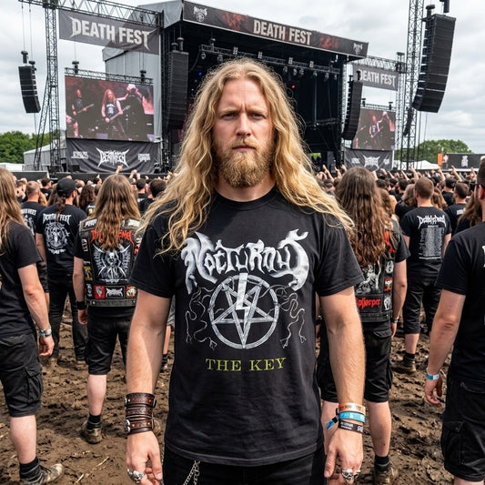 Nocturnus The Key Artwork T-Shirt |  Nocturnal Pentagram Floridian Death Metal Band