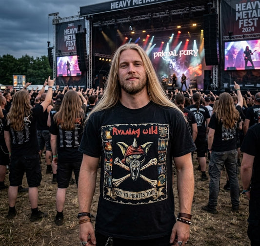 Running Wild Skull and Crossbones T-shirt | Prey to Pirates Tour Design