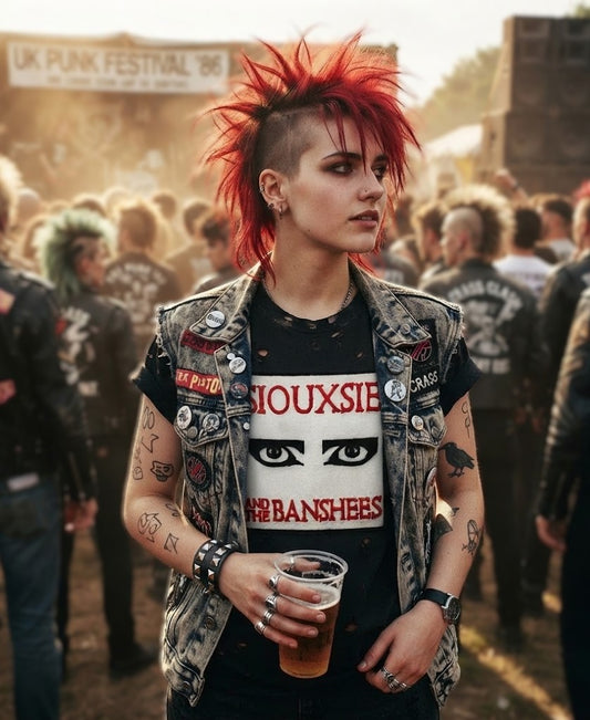 Siouxsie and the Banshees Eyes T-Shirt | Retro 80's Goth Band Tee