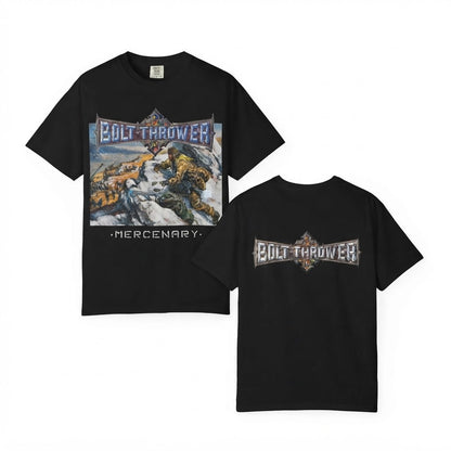 Bolt Thrower Mercenary  Album Double Sided T-shirt | Death Metal Band Tee
