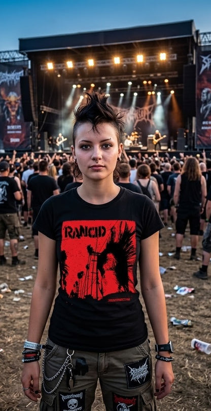 Rancid Band Indestructible Graphic T-Shirt | Black Music Merchandise - Punk Tee