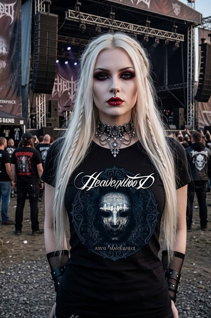 T-shirt avec pochette d'album « Masterpiece » de Heavenwood Abyss / T-shirt de groupe de metal gothique portugais