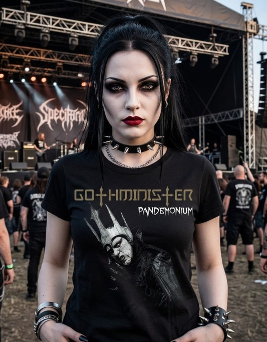 Gothminister Pandemonium Graphic T-Shirt | Dark Horror Gothic Artwork