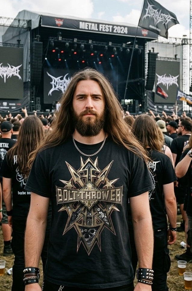 Camiseta con logo de Bolt Thrower Spears | Camiseta de banda británica de death metal